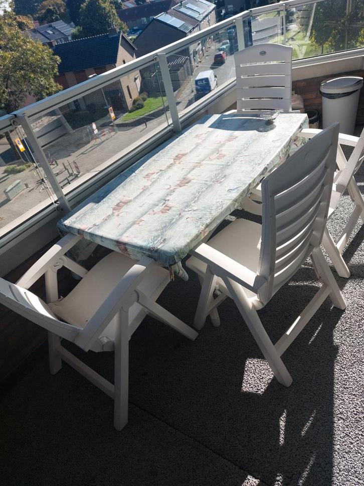 Hartman Tuinset - 4 Stoelen + Tafel + Kussens, Tuin en Terras, Tuinsets en Loungesets, Ophalen of Verzenden