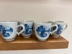 Set kopjes Delfts Blauw ambachten 1984 4 stuks, Ophalen of Verzenden