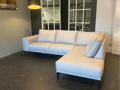 Hoekbank stof lichtgrijs, Huis en Inrichting, Banken | Complete zithoeken