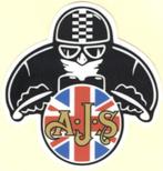 AJS Cafe Racer sticker #6, Motoren, Ophalen of Verzenden