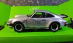 Porsche 911 Turbo 3.0 grijs 1/24 Welly W098, Hobby en Vrije tijd, Modelauto's | 1:24, Nieuw, Welly, Auto, Verzenden