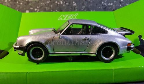 Porsche 911 Turbo 3.0 grijs 1/24 Welly W098, Hobby en Vrije tijd, Modelauto's | 1:24, Nieuw, Auto, Welly, Verzenden