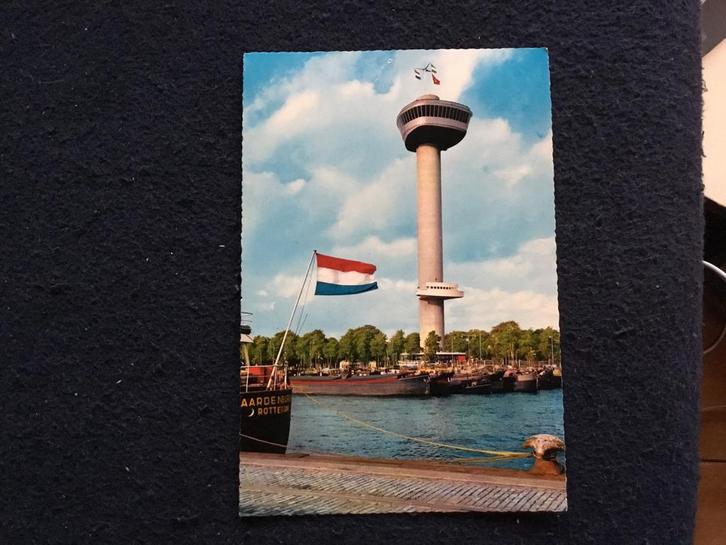 Grote unieke Oude ansicht Euromast Rotterdam met Parkhaven, Verzamelen, Ansichtkaarten | Nederland, Gelopen, Zuid-Holland, 1960 tot 1980