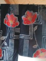 Traditionele Japanse yukata summer Kimono blue pink flower, Ophalen of Verzenden