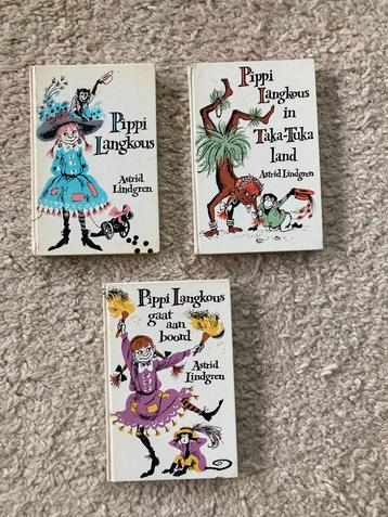 3x Pippi Langkous - Astrid Lindgren- Uitgave 1972 beschikbaar voor biedingen