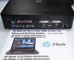 HP HSTNN-i10x Advanced Docking Station 230W Zbook Elitebook, Docking station, Hp, Ophalen of Verzenden, Zo goed als nieuw