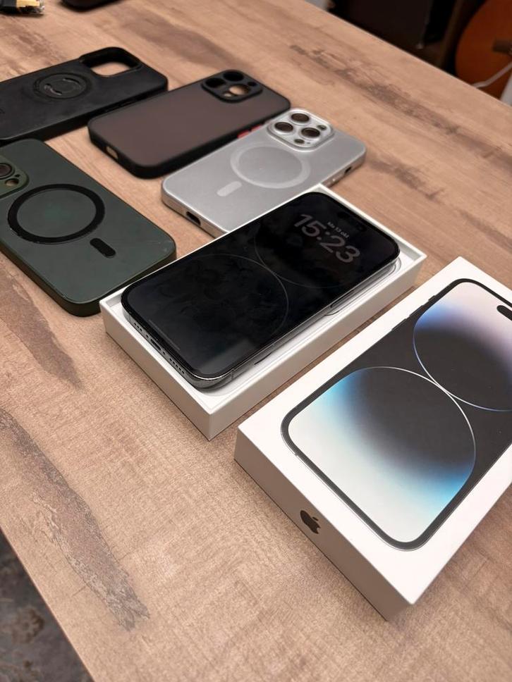 iPhone 14 Pro Space Black | 256GB | Batterij 98%, Telecommunicatie, Mobiele telefoons | Toebehoren en Onderdelen, Zo goed als nieuw