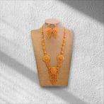 Dubai Goud Kleur Sieraden Set, Overige materialen, Verstelbaar, Nieuw, Ophalen of Verzenden