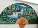 grote indische waaier vintage, Huis en Inrichting, Ophalen, 125 cm of meer, Schilderij, Minder dan 50 cm