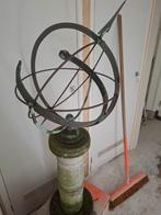 Vintage zonnewijzer op betonnen sokkel, Tuin en Terras, Ophalen, Gebruikt
