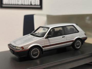 Toyota Corolla FX - GT Twin-cam 1984 Silver - 1:43 Hi-Story beschikbaar voor biedingen