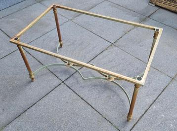 Maison Jansen stijl Salontafel jaren 50 - Groen Metaal beschikbaar voor biedingen