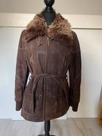 Mooie lederen vintage style jas van soho new york maat L, Bruin, Maat 42/44 (L), Soho, Ophalen of Verzenden