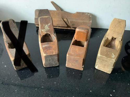 4 Antieke blokschaven, Antiek en Kunst, Antiek | Gereedschap en Instrumenten, Ophalen of Verzenden