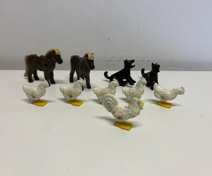 Western nr 295: Dieren Kip Hond Pony Rosa Ridders Kasteel, Kinderen en Baby's, Speelgoed | Playmobil, Gebruikt, Los playmobil