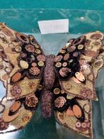 Vlinders groot goud/bruin twee stuks, Huis en Inrichting, Woonaccessoires | Overige, Ophalen of Verzenden, 'T Olde Gre-j, Info@toldegrej.nl