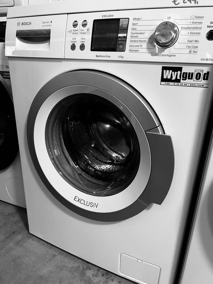 Bosch serie 6 wasmachine - 8 kilo - refurbished - wytguod, Witgoed en Apparatuur, Wasmachines, Refurbished, Voorlader, 6 tot 8 kg