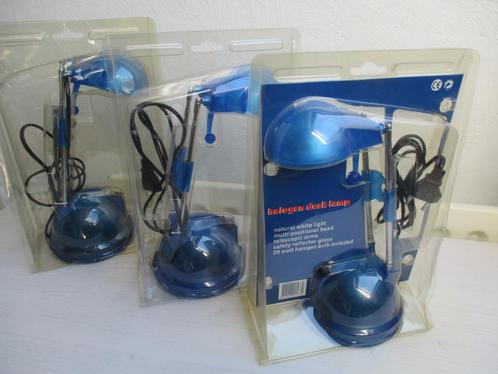 Bureaulampjes ,verstelbaar,blauw, nieuw, Huis en Inrichting, Lampen | Tafellampen, Nieuw, Minder dan 50 cm, Ophalen of Verzenden