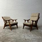 Vintage design teak fauteuils De ster Gelderland jaren 60, Huis en Inrichting, Fauteuils, Ophalen, Gebruikt, 75 tot 100 cm, 75 tot 100 cm
