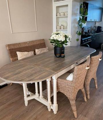 Riviera Maison uitklapbare eettafel – landelijke stijl beschikbaar voor biedingen