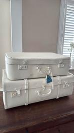 vintage koffers wit brocante, Ophalen, Zo goed als nieuw, Minder dan 50 cm