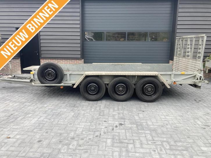 Machinetransporter oprijwagen aanhanger aanhangwagen 3500 kg, Auto diversen, Aanhangers en Bagagewagens, Gebruikt