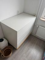 Petite Amelie Cerise commode + bladvergroter in wit met hout, Ophalen, Gebruikt, 50 tot 70 cm, 100 cm of meer