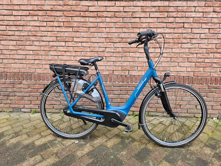 Gazelle Elektrische Fiets - Blauw, Fietsen en Brommers, Elektrische fietsen, Gebruikt, Gazelle, 51 tot 55 cm, 50 km per accu of meer