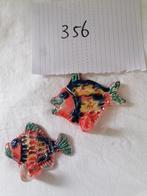 vintage retro seventies keramieke wandhaakjes in vorm vis, Ophalen of Verzenden