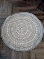 Vloerkleed rond, Rond, Ophalen of Verzenden, Zo goed als nieuw, Wit