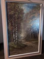 Schilderij - bosaangezicht, Ophalen, Zo goed als nieuw, Schilderij, 75 cm of meer