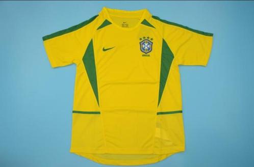 Brazilië 2002 retro tenue - Bedrukking mogelijk - Alle maten, Sport en Fitness, Voetbal, Nieuw, Shirt, Verzenden