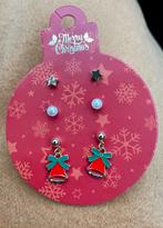 Leuke Kerst oorbellen - 3 paar - Nieuwstaat!, Sieraden, Tassen en Uiterlijk, Oorbellen, Met kristal, Overige materialen, Overige kleuren