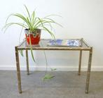 Faux Bamboo sidetable vintage bijzettafel Hollywood Regency, Huis en Inrichting, Ophalen, Gebruikt, 50 tot 100 cm, Vintage bijzettafel Faux Bamboo sidetable Hollywood Regency