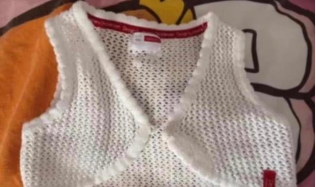 Wit gehaakt vestje NAME IT in maat 104, Kinderen en Baby's, Ophalen, Nieuw, Meisje, Trui of Vest