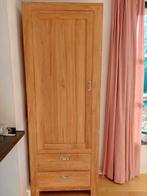 Hoge buffetkast volhout strak rustiek, Ophalen, Natuurlijk, rustiek, eenvoudig, zonder ornamenten., Met deur(en), 200 cm of meer