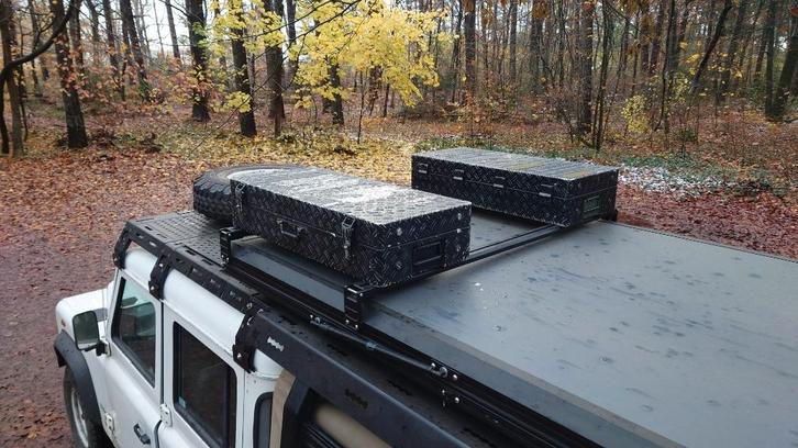 PARTIJ aluminium dakkoffers kisten dak opbergkisten kist, Auto diversen, Overige Auto diversen, Ophalen