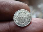 Willem 3 - zeldzame 5 cent zilver 1855 fr+/zf- (zi 215 7, Postzegels en Munten, Munten | Nederland, Zilver, Ophalen of Verzenden