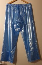 Blauwe of roze lange plastic broek, Blauw, Maat 46/48 (XL) of groter, Nieuw, Ophalen of Verzenden