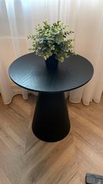 Bijzettafel Cone Zwart 45cm kwantum, Huis en Inrichting, Tafels | Bijzettafels, Minder dan 55 cm, Gebruikt, Rond, Ophalen
