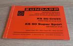 Zundapp Onderdelenboek 517 KS 50 Cross & Super Sport 08-1973, Verzenden, Gebruikt