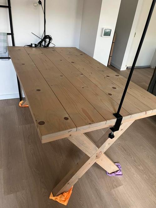 Steigerhouten eettafel, Huis en Inrichting, Tafels | Eettafels, Zo goed als nieuw, 50 tot 100 cm, 150 tot 200 cm, Vijf personen of meer