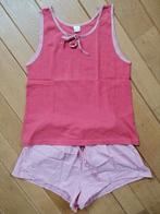 HEMA shortama pyjama roze ruit maat 40/42, Hema, Ophalen of Verzenden, Zo goed als nieuw, Maat 38/40 (M)