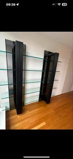 Stijlvolle Vitrinekast met Glazen Planken, Met plank(en), 150 tot 200 cm, 25 tot 50 cm, 50 tot 100 cm