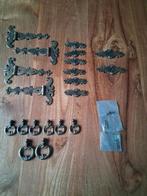 Antieke Meubelbeslag Set, Ophalen of Verzenden, Zo goed als nieuw, Koper of Messing, Scharnier