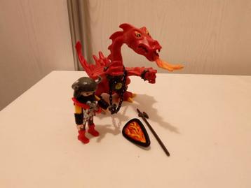 Playmobil 3327 rode draak met krijger compleet  beschikbaar voor biedingen