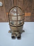 Antiek bronzen scheepslamp, Ophalen of Verzenden