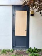 Kunststof achterdeur / garagedeur in antracietgrijs / wit, Ophalen, Gebruikt