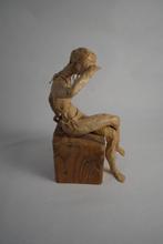 Kunstwerk geacryliseerd papier op hout - Mieke van Zundert, Ophalen of Verzenden