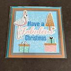 Kerstkaart flamingo, Ophalen of Verzenden, Zo goed als nieuw, Overige thema's